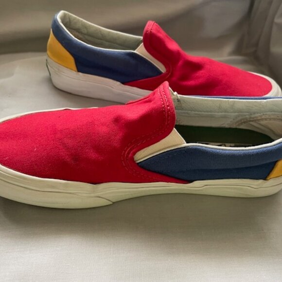Van's Classic Slip Ons   Men's Size 6 Women's Size 7.5 Color Block - Picture 2 of 7